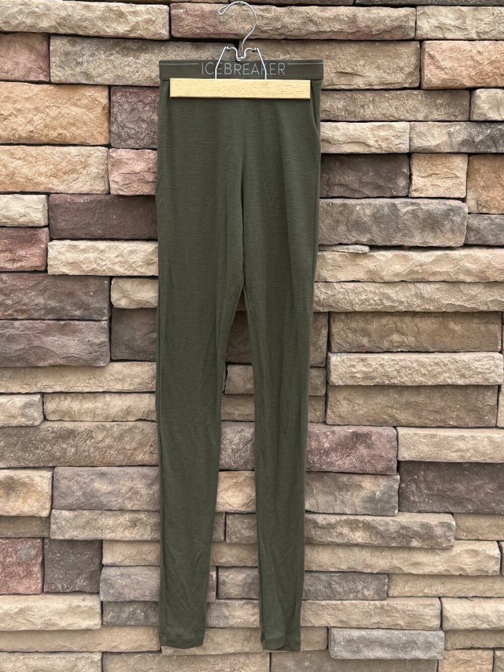 Icebreaker Merino 175 Weight Long Underwear Base Layer – Green/Olive – Men’s Sma